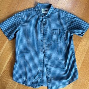 Billabong Men's Blue Plaid Casual Shirt